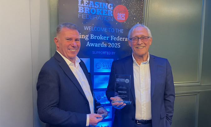 Geoff Albutt and Keith Hawes accept LBF Awards