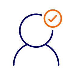 graphic of happy customer