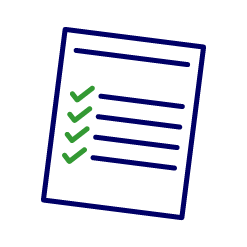 graphic of document with green ticks
